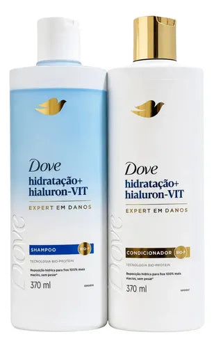 Kit Shampoo e Condicionador Dove Hidratação + Hialuron-VIT (2x370ml) Oferta! 30% Off